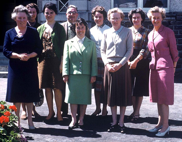1960: Miss Bassett and GGGS Staff Group