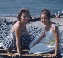 Mrs Ena Davies and Huguette (Assistante)