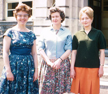 Mrs Kathleen Meredith, Miss Marion Williams and Th�r�se